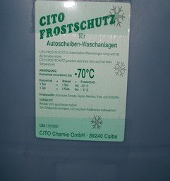 Frostschutz Scheibenwaschanlage 30 Liter - 70°C Konzentrat
