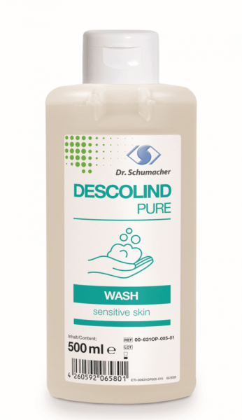 Descolind Pure Wash 500 ml Spenderflasche Waschlotion parfümfrei