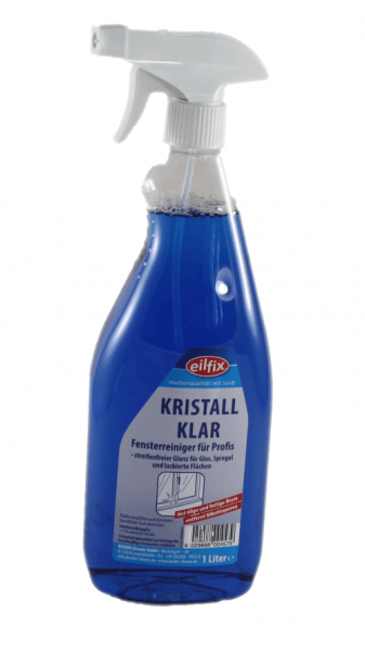 Glasreiniger Kristall mit Pistole 1 Liter Flasche Kennzeichungsreie 