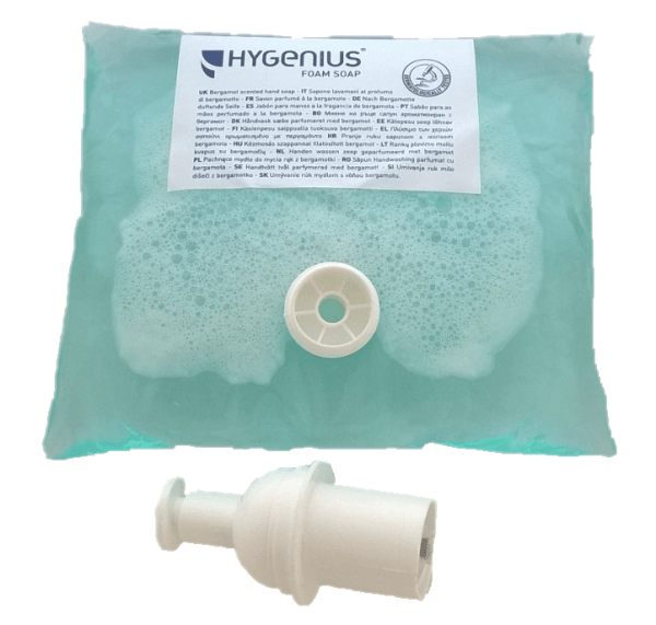 Hygenius Schaumseifen Beutel 1000 ml für Sensor Schaumseifen Spender Hygenius foam soap