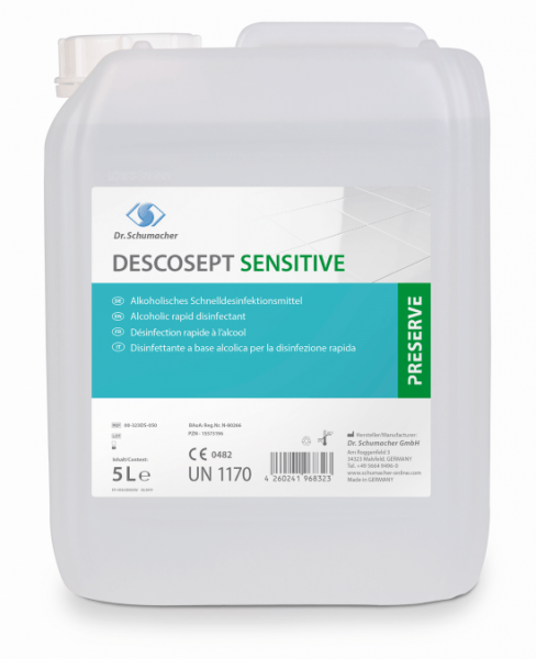 Dr. Schumacher Descosept Sensitive 5 Liter Alkoholisches Schnelldesinfektionsmittel gebrauchsfertig