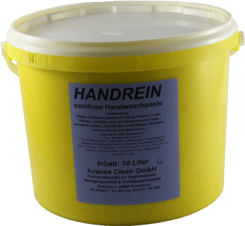 Handwaschpaste Handrein 10 Liter Eimer ab 01.04.2021 Eimer Farbe weiß 