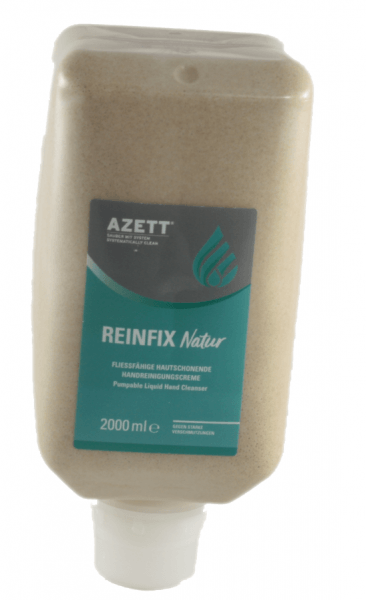 Azett-Reinfix-Natur -2-Liter-Softflasche-Handreiniger-Handreinigungscreme-Handwaschpaste-fließfähig