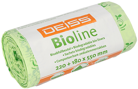 Bioline Deiss Bioabfallbeutel 10 Liter 24 Rollen a 20 Stück/ Karton