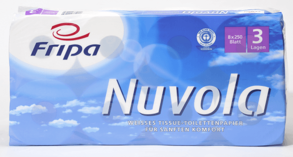 Fripa Toilettenpapier Nuvola 250 Blatt 3 lagig 