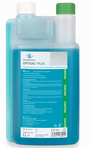 Optisal Plus 1 Liter Dosierflasche Konzentrat zur Flächendesinfektion
