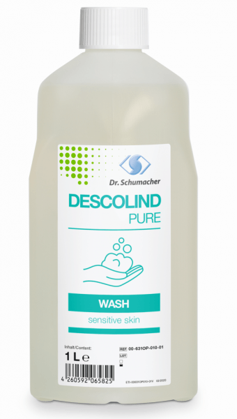 Descolind Pure Wash 1 Liter Spenderflasche Waschlotion Kopf bis Fuß Neu 00-631OP-010 Dr.Schumacher