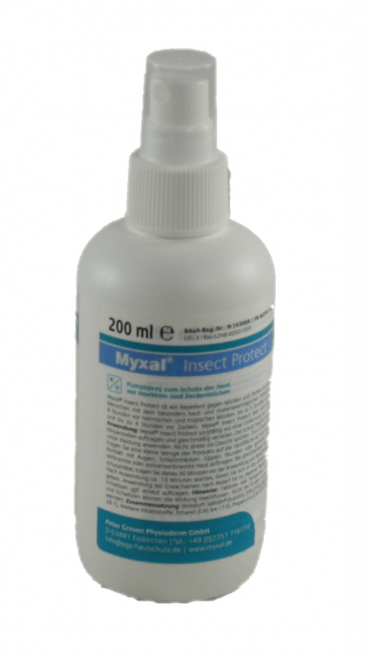 Myxal Insect Protec Spray 200 ml Pump Sprühflasche zum Schutz Insekten u. Zeckenstichen